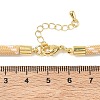 Ployester Core-Wrapped Round Cord Necklace Making KK-CBACFA2-03G-24-3
