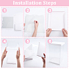 4 Sets Clear Plastic Packing Boxes with Paper Top and Bottom CON-GO0001-28A-3