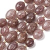 Natural Strawberry Quartz Beads Strands G-G453-D07-01-2
