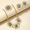 Alloy Enamel Earrings & Necklaces & Rings Sets for Women FS-WG87187-01-5