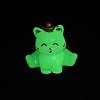 Luminous Resin Lucky Cat Display Decorations DJEW-P020-01D-1