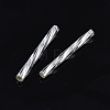 Opaque Glass Twisted Bugle Beads SEED-T005-15-B01-3
