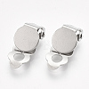 Tarnish Resistant 304 Stainless Steel Clip-on Earring Findings LS-X-STAS-T045-33A-P-1