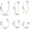 Brass Earring Hooks KK-BC0005-26-3