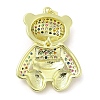 Brass with Cubic Zirconia Pendants KK-K340-01G-3