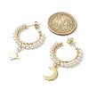 Star and Moon Asymmetrical Earrings EJEW-TA00307-3