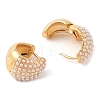 Rack Plating Brass Hoop Earrings for Women EJEW-G394-31G-2