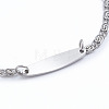 304 Stainless Steel Lumachina Chain Bracelets BJEW-L673-013-P-3