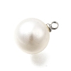 ABS Plastic Imitation Pearl Pendants FIND-H052-01G-01P-2