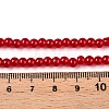 Baking Paint Imitation Jade Glass Round Bead Strands DGLA-Q021-4mm-05-A-3