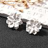Alloy & 925 Sterling Silver & Acrylic Stud Earrings LS-EJEW-Q013-09A-4