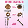 2 Bags Carbon Steel Screw FIND-GF0009-32B-2