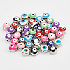  54Pcs 9 Colors Opaque Resin Beads RESI-NB0001-88-5