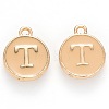 Golden Plated Alloy Enamel Charms ENAM-S118-06T-1