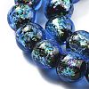 Handmade Foil Lampwork Beads Strands FOIL-K003-06B-19-2