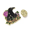 Crow & Flower Enamel Pins JEWB-H014-04LG-01-3