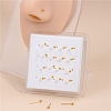 20Pcs Round Brass Nose Studs WGFA8C5-02-2