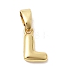 Brass Letter Charms KK-G554-22G-L-1