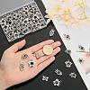 64Pcs 4 Styles Natural Mixed Stone Pendants FIND-CA0006-48-3