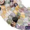 Natural Colorful Fluorite Beads Strands G-B161-B12-4