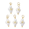 Natural Baroque Keshi Pearl Pendants PALLOY-JF05015-1