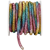 7.1 Yards Glass Rhinestone Synthetic Rubber Round Cord DIY-GF0013-74B-7