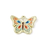 Alloy Enamel Pendants PALLOY-R151-29G-1