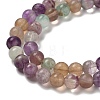 Natural Fluorite Bead Strands G-K153-B36-8mm-5