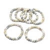 AB Color Faceted Rondelle Glass Beaded Stretch Bracelets for Women BJEW-PH01820-08-1