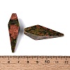Natural Unakite Pendants G-N362-22B-3
