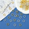 50Pcs Tibetan Style Alloy Bead Frame TIBEB-FS0001-11AG-2
