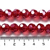 Electroplate Transparent Glass Beads Strands X-EGLA-A035-T10mm-A01-4