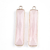 Natural Rose Quartz Pendants X-G-S344-23F-2