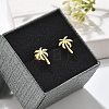304 Stainless Steel Stud Earrings EJEW-I317-02G-3