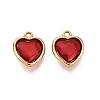 Valentine's Day 304 Stainless Steel with Glass Charms STAS-Q119-01G-02-1