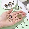 35Pcs 7 Style Natural Mixed Stone Pendants PALLOY-YW00142-4