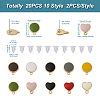 20Pcs 10 Style Alloy Enamel Stud Earring Findings FIND-EL0001-03-3
