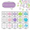 800Pcs 3 Style 5 Colors Transparent Acrylic Beads TACR-YW0001-45-2