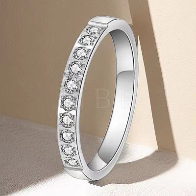 Stainless Steel and Crystal Rhinestone Finger Rings for Women FS-WG71548-03-1