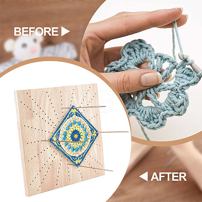 Wooden Crochet Blocking Board DIY-WH0387-22A-1