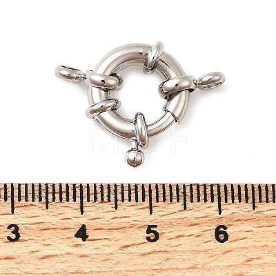 Brass Spring Ring Clasps KK-D407-01P-D-1