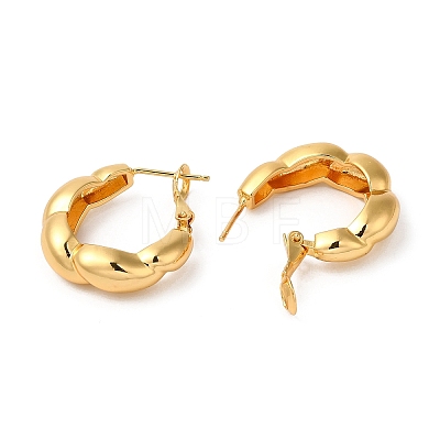 Rack Plating Brass Hoop Earrings EJEW-R151-06G-1