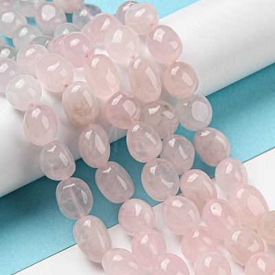 Natural Rose Quartz Beads Strands G-C038-02A-06-1