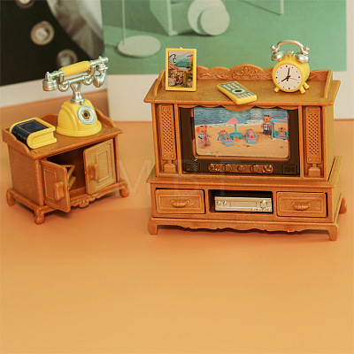 Cute Dollhouse Living Room Sofa TV Sets PW-WG55999-01-1