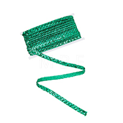 Plastic & Polyester Paillette Elastic Beads OCOR-WH0082-142B-1