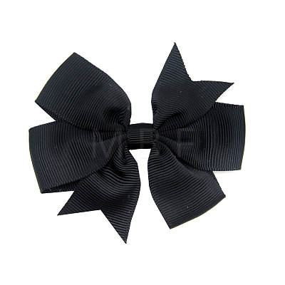 Grosgrain Bowknot Alligator Hair Clips OHAR-Q108-01-1