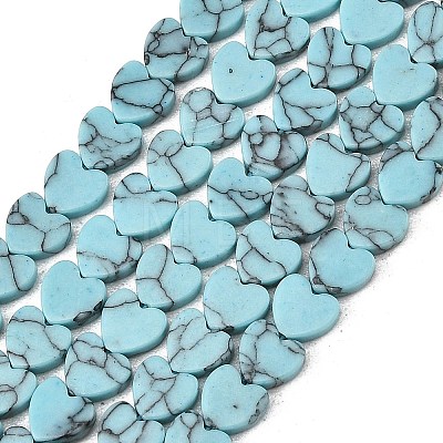 Synthetic Turquoise Beads Strands G-M403-A55-02-1