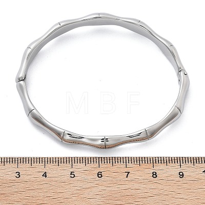 304 Stainless Steel Hinged Bangles for Women BJEW-B108-04P-1