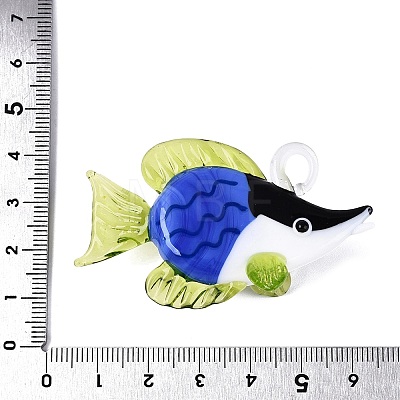 Handmade Lampwork Big Pendants LAMP-N034-22A-1