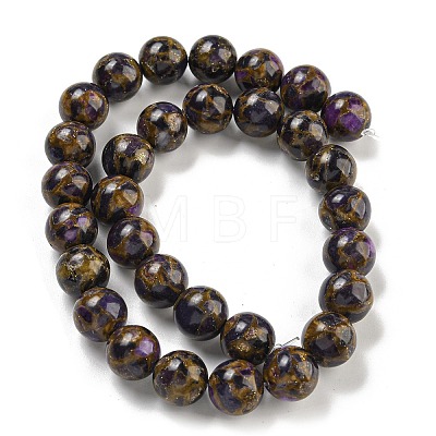 Synthetic Gold Clinquant Stone Beads Strands G-P549-A01-03E-1